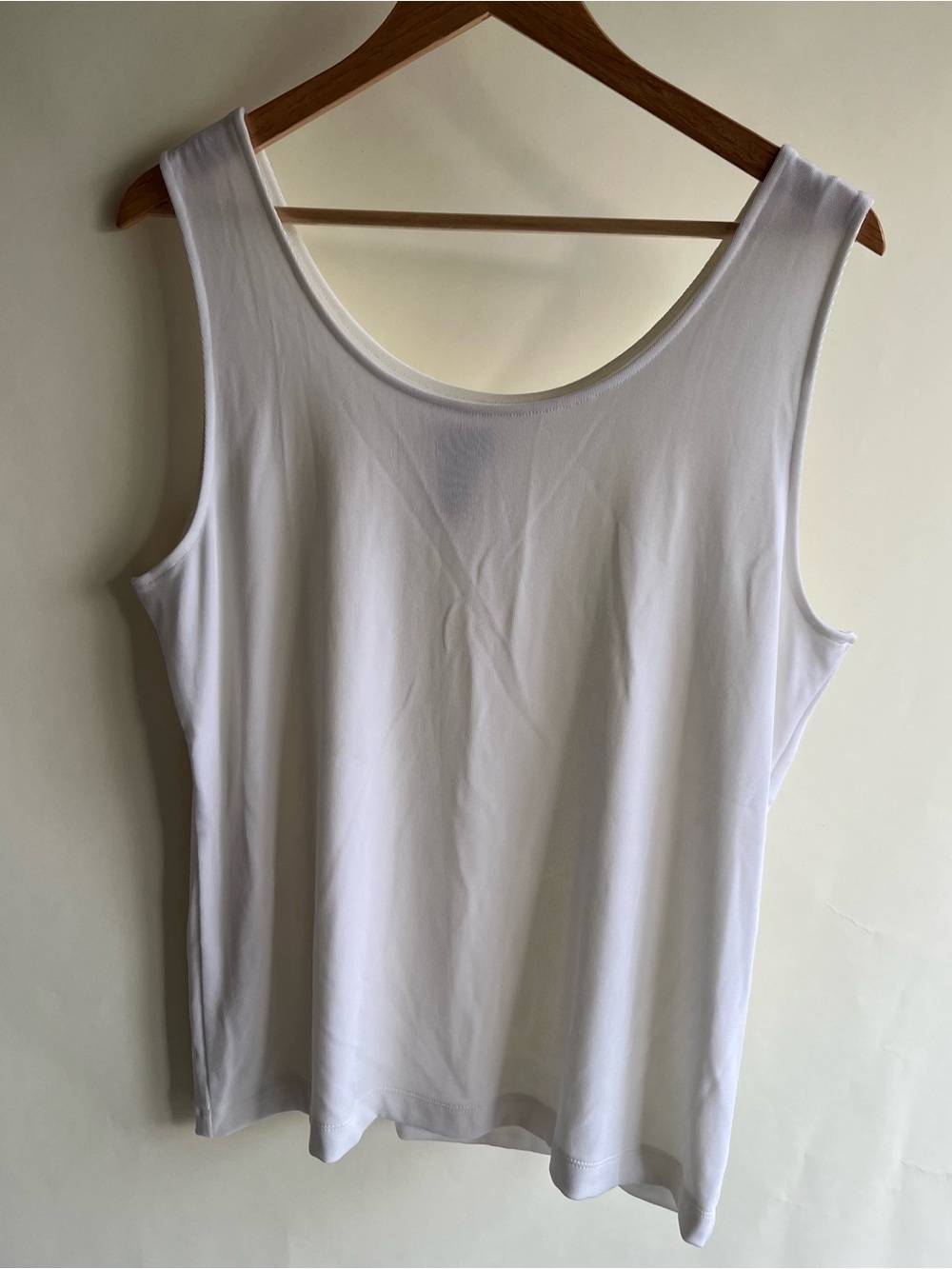 Chico’s Travelers Sz 3 XL 16 Women’s Tank Top Sleeveless White